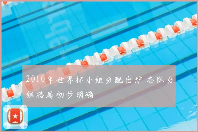 2010年世界杯小组分配出炉 各队分组格局初步明确